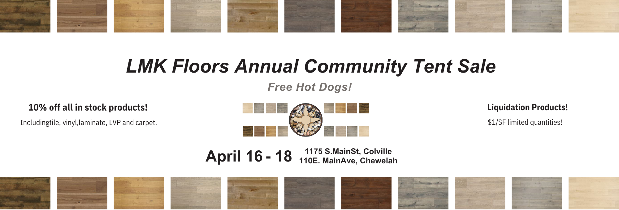 LMK Floors Annual Community Tent Sale