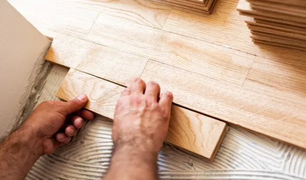 Vinyl floor installation | LMK Floors